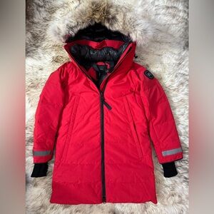 CANADA GOOSE Women Kenton "Black Label" Down Parka 3816LB Red Size XS